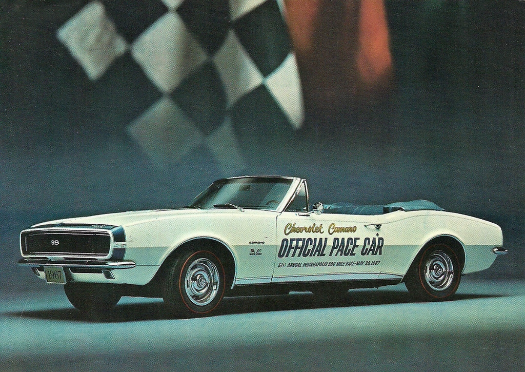 1967 Chevrolet Camaro Indy Pace Car Postcard Page 2